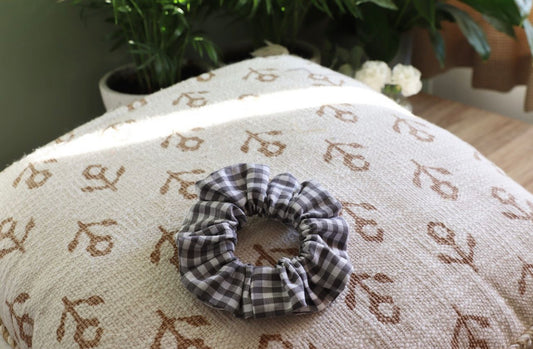 Mini Grey Skies Scrunchie
