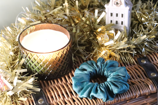 Mini Christmas Pine Scrunchie