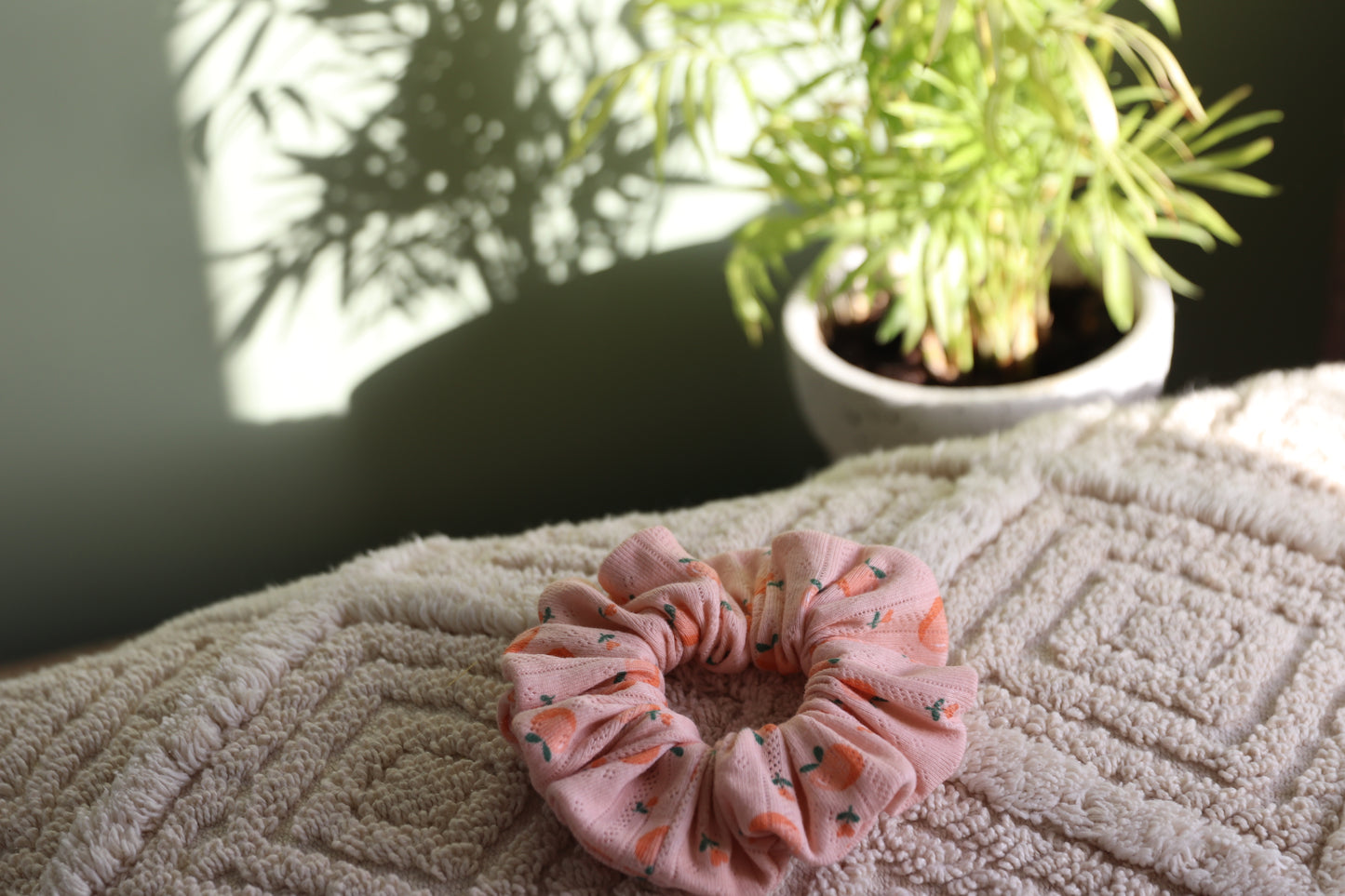 Peregian Peach Scrunchie