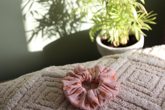 Peregian Peach Scrunchie