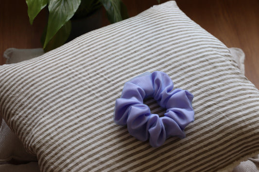 Lavender Cupcake Double Layer Scrunchie