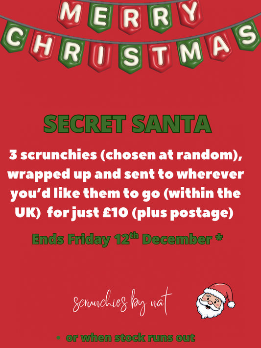 Secret Santa Scrunchie Box