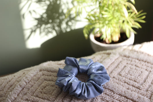 Cabarita Blue Floral Scrunchie
